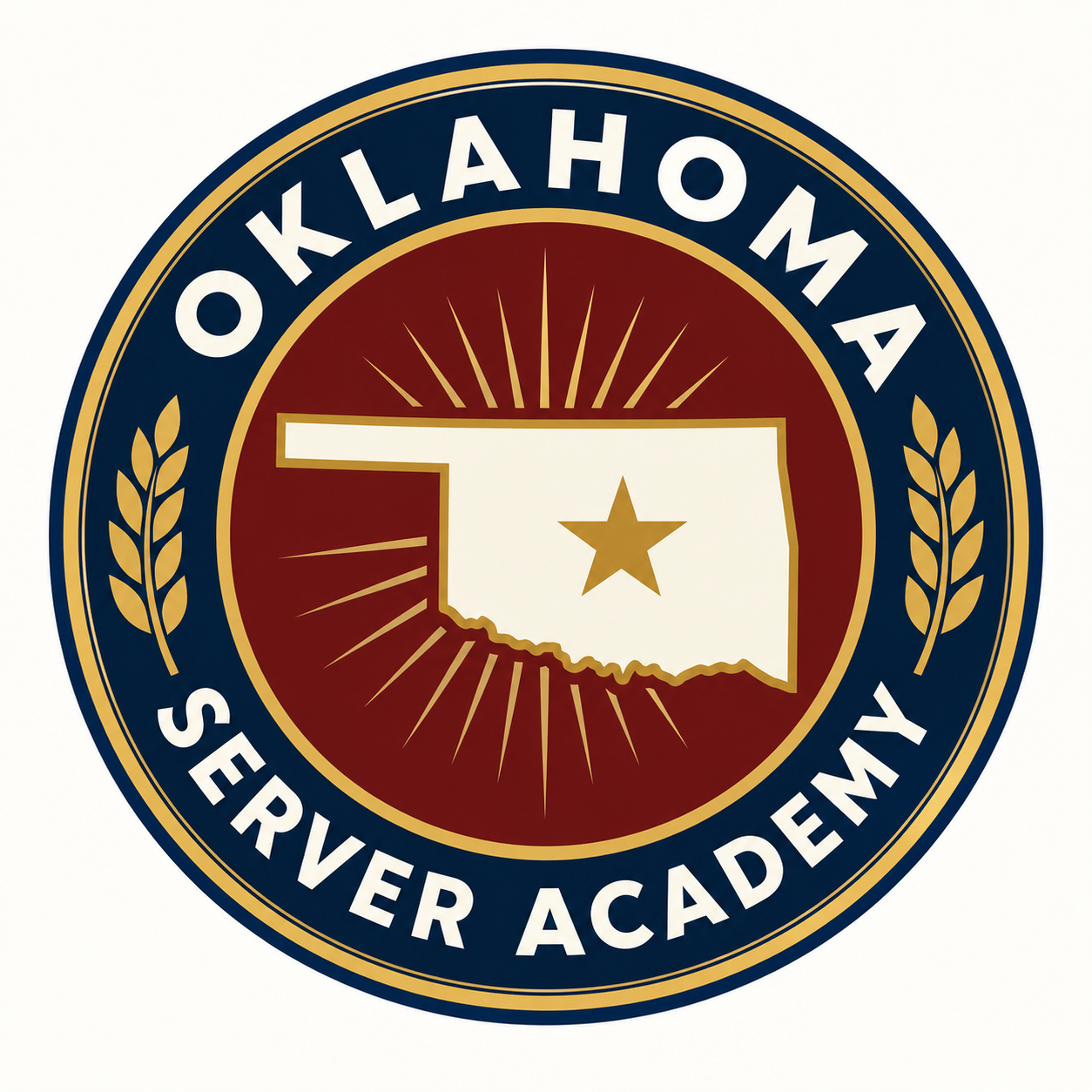 Oklahoma Server Academy branded course artwork